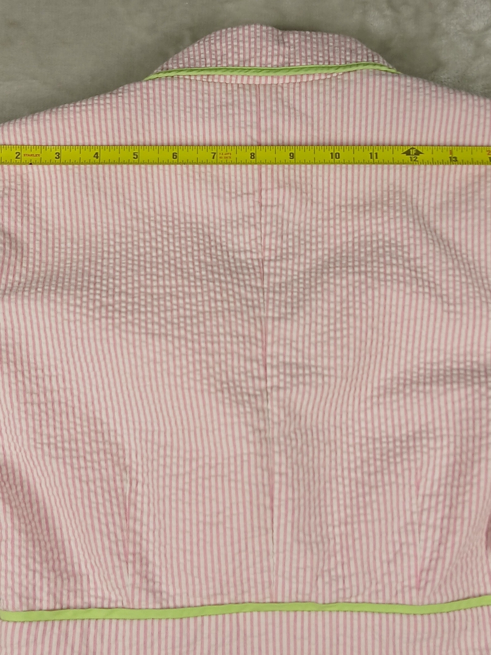 Lilly Pulitzer Janice Blazer 4 Women's Seersucker Pink Jacket Striped - Picture 10 of 12